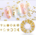 Gold Nail Art Charm Set