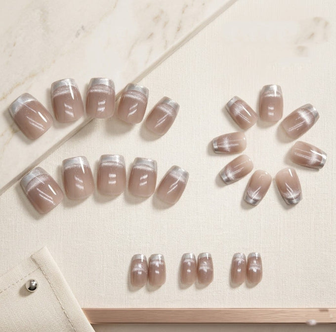 Silver Sparkle & Rouge Pink (24 pcs)