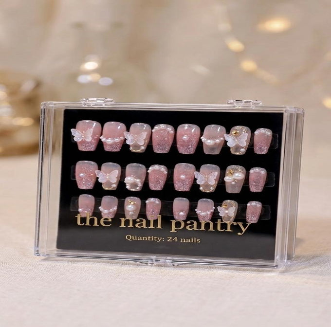 Pink sparkle butterfly (24 Pcs)  (Without Box)